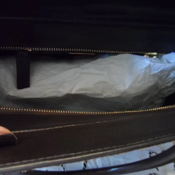 New Michaek Kors Collection Brown Leopard Calf Hair/Croc Print Leather Bag - Picture 9 of 16